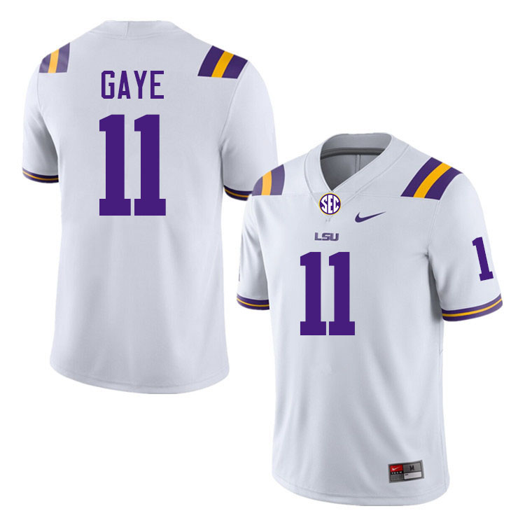 Ali Gaye LSU Tigers Jersey,Louisiana State University Tigers Football Jersey-White